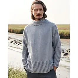 Gereduceerde Prijs Lana Grossa heren trui breien van Cool Wool Big ME3,m22