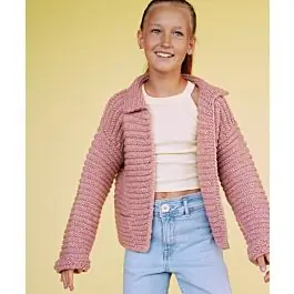 Direct Verzonden Lana Grossa kinder vest breien van Cool Merino Big (Kids 13, m14)