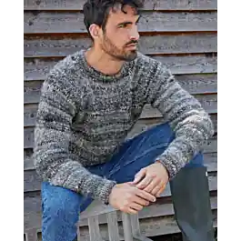 Dagaanbieding Phildar heren trui breien van Phil Mosaique (232, M9)