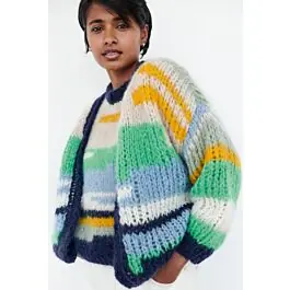 Flitsaanbieding Lana Grossa vest breien van Mohair Moda (About Berlin 12, m26)