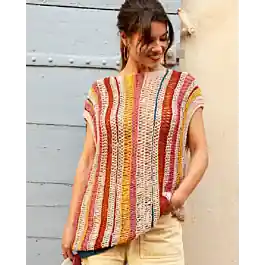 Alleen Vandaag Phildar dames top breien van Phil Eucalyptus (222, m21)