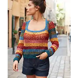 Direct Beschikbaar Phildar dames trui breien van Phil Eucalyptus (222, m10a)