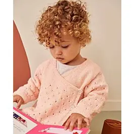 Beperkt Aanbod Phildar peuter wikkeltruitje breien van Phil Merinos 3,5 (217, m22)