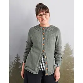 Favoriet Lana Grossa top down vest breien van Cool Wool (Rosa P Mapala, m10)