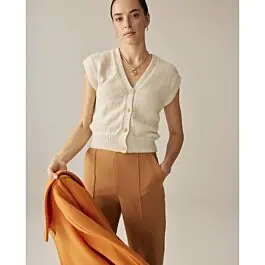 Flitsaanbieding Phildar dames spencer met knoopjes breien van Phil Alpaca (204, m12)