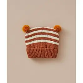 Voordeelprijs Phildar baby mutsje met 2 pompons breien van Lambswool (200, m24b)