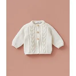 Dagaanbieding Phildar baby vestje met kabels breien van Phil Merinos 3.5 (200, m18)