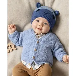 Favoriet Phildar baby vest met knoopjes breien van Phil Baby Doll (196, m32)