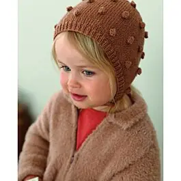 Fabrieksprijs Phildar peuter muts met bolletjes breien van Phil Merinos 3.5 (193, model 19)