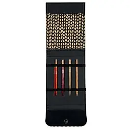 Voordeelprijs Lana Grossa gekleurde rondbreinaalden set zwart