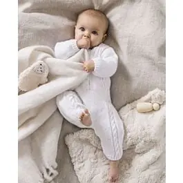 Actieprijs Phildar baby pakje met kabels breien van Phil Caresse (189,m33)