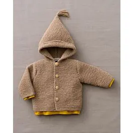 Finale Uitverkoop Phildar baby vest met capuchon breien van Phil merinos 3.5 (m12, 189)