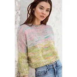 Gecertificeerd Lana Grossa trui breien van Silkhair Hand dyed (m11)