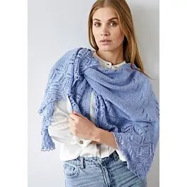 Dagaanbieding Lana Grossa omslagdoek breien van Ecopuno uit Doeken en Co Nr.4 (M20)