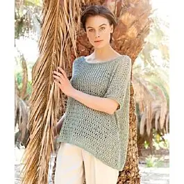 Weekendaanbieding Lana Grossa lange dames trui breien van Solo lino melange uit Filato Lino 2