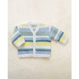 Gratis Retour Phildar baby gestreept vestje breien van Phil Rustique en Baby Doll (m8,700)