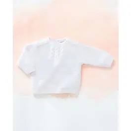 Betrouwbaar Phildar baby truitje met kleine kabeltjes van Phil Caresse(m1 ,700)