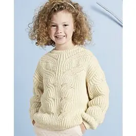 Betrouwbaar Phildar meiden ajour trui breien van Partner 3.5 (m32,181)