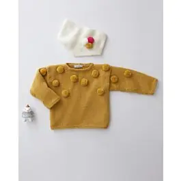 Direct Beschikbaar Phildar easy peuter trui met bollentjes breien van Phil Caresse (m15,698)