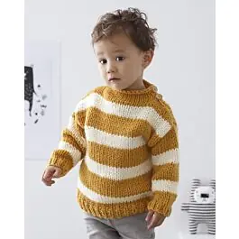 Voordeelprijs Phildar easy gestreept peuter trui breien van Phil Rapido (m6,698)