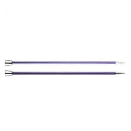 Bestel Nu Knit Pro Zing breinaald met knop 8.0mm, 40cm lang
