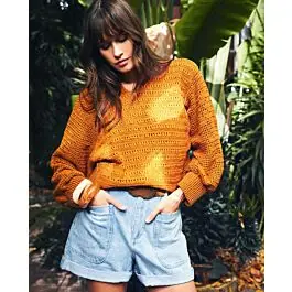 Tijdelijk Beschikbaar Phildar dames trui haken van Phil Perle 5 (257, m10)