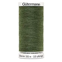 Gütermann Denim naaigaren kleur 9250 donkergroen Gereduceerde Prijs