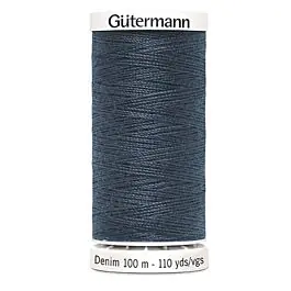 Hoge Kwaliteit Gütermann Denim naaigaren kleur 7635 grijsblauw