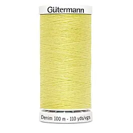 Voordeelprijs Gütermann Denim naaigaren kleur 1380 geel