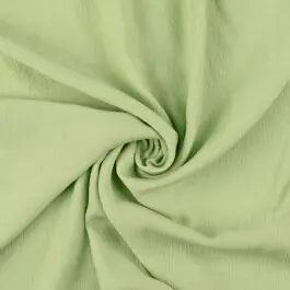 Viscose poplin crushed uni oudgroen Weekendaanbieding