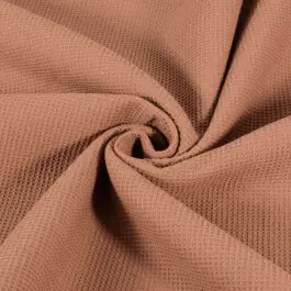 Wafelstof fijn oudroze/zalm Fabrieksprijs