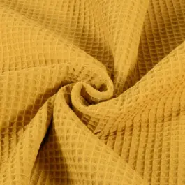 Wafelstof grof okergeel Betaalbaar