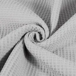 Weekendaanbieding Wafelstof grof lichtgrijs