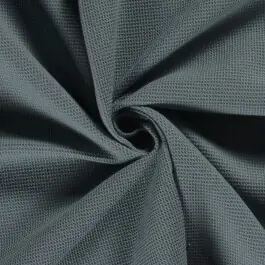 Voordeelprijs Wafelstof fijn staalblauw