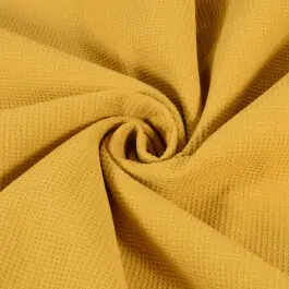 Wafelstof fijn okergeel Beste Prijs