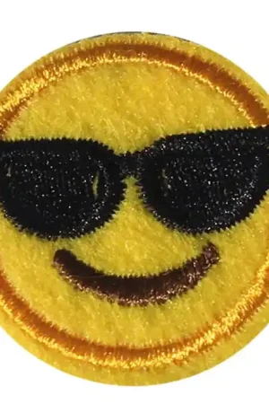 Voordeelprijs Strijkapplicatie Smiley Zonnebril