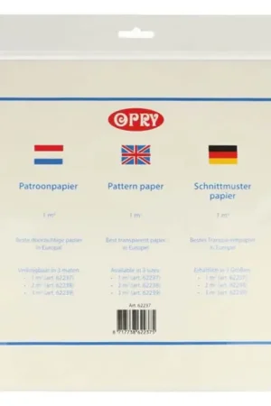 Fabrieksprijs Opry Patroonpapier - Transparant (2m²)