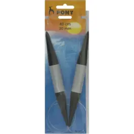 20mm Rondbreinaalden 80cm van PONY 073.50678 Favoriet