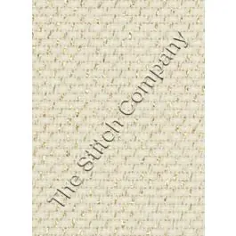 Borduurstof aida 14 count goud lurex 150cm breed ÜBELHÖR ub-a14117m5 Seizoensaanbieding