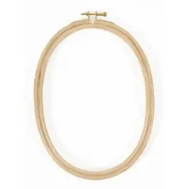 Borduurring ovaal hout 18x24cm van DMC 074.U2108 \\/ PN-0195266 Betaalbaar