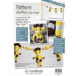 Haakpatroon pakket giraffe slinger en bijtring van GO HANDMADE 20135 Nieuw