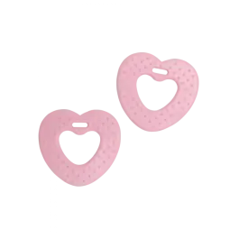 Beperkte Voorraad Hartjes bijtringen roze 68mm van GO HANDMADE 22061