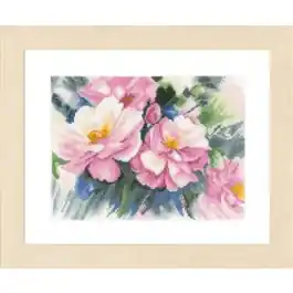 Kruissteek borduurpakket Beautiful Roses 26x19cm van LANARTE PN-0149996 Korting