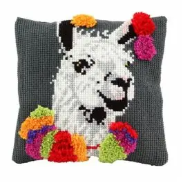 Lama voorbedrukt kussen borduur\\/knoop pakket van PAKO 076.012001 Hete Deal