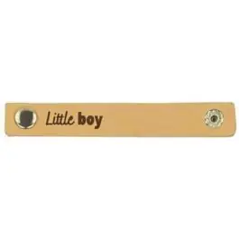 Snelle Levering Leren labels met drukknoop Little Boy 10,5 x 1 cm 2 stuks van DURABLE 020.1196