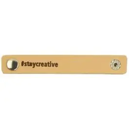 Direct Beschikbaar Leren labels met drukknoop Stay Creative 10,5 x 1 cm 2 stuks van DURABLE 020.1204