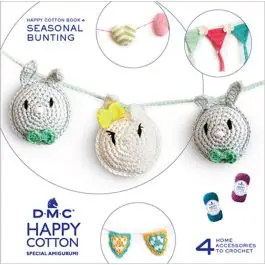 Weekendaanbieding Seasonal Bunting Happy Cotton haakwerkboek 4 van DMC pn-0185017