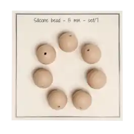 Betrouwbaar Siliconen kralen vanille 15mm van GO HANDMADE 19018