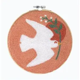 Alleen Vandaag Vredesduif roze 17,8cm Punchpakket van Restyle 095.2020