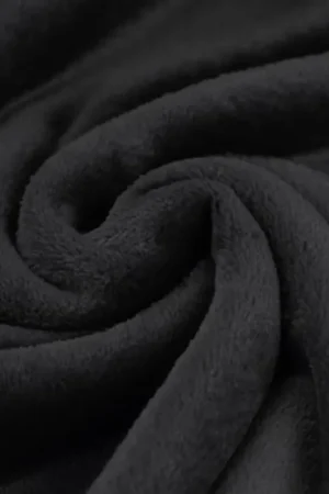 Wellness fleece zwart Laatste Kans